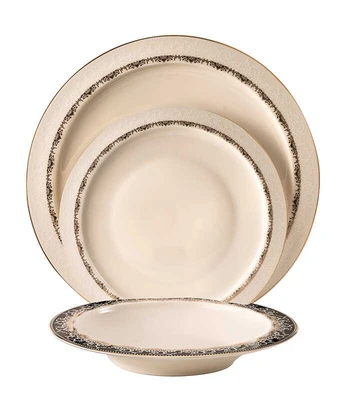 סט צלחות 18 חל' פורצלן NEW BONE CHINA